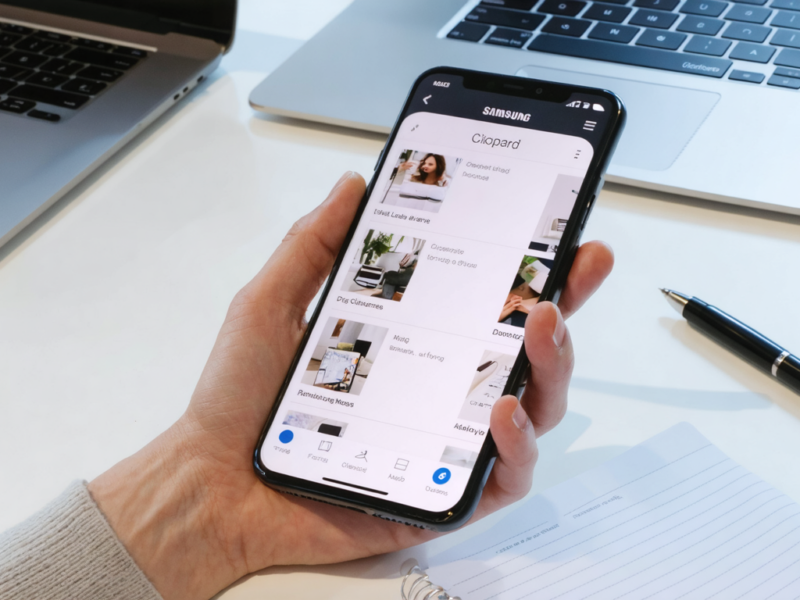 Guide pratique : retrouver facilement un document copié dans le presse-papiers de votre Samsung